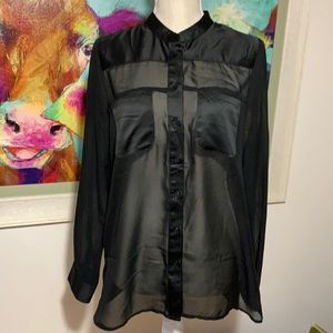 Sheer dress blouse
